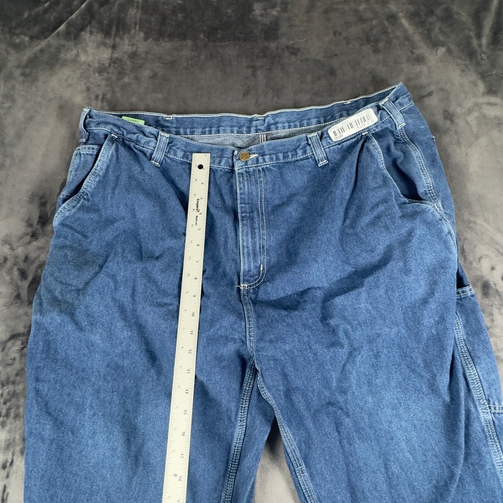 Carhartt 382-83 Jeans Mens 46x32 Blue Dungaree Fit Carpenter Workwear Industrial